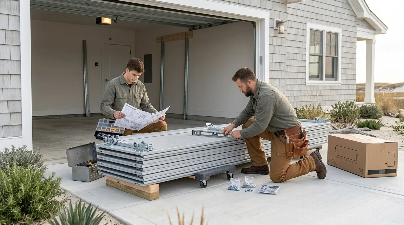 Commercial roll-up garage door