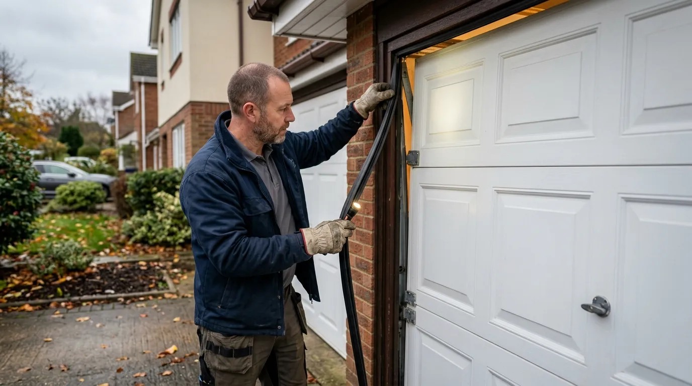 Insulated panel garage door
