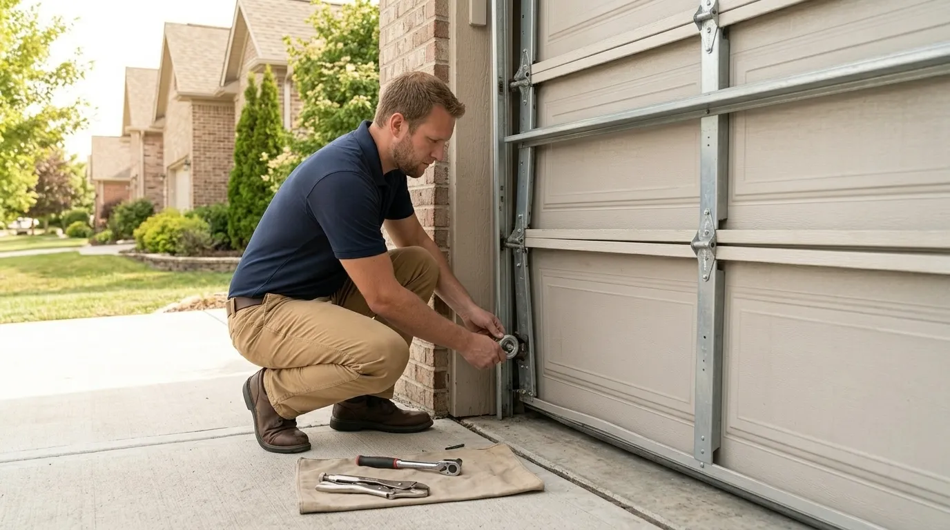 Repaired & tested - Manhattan Beach garage door service