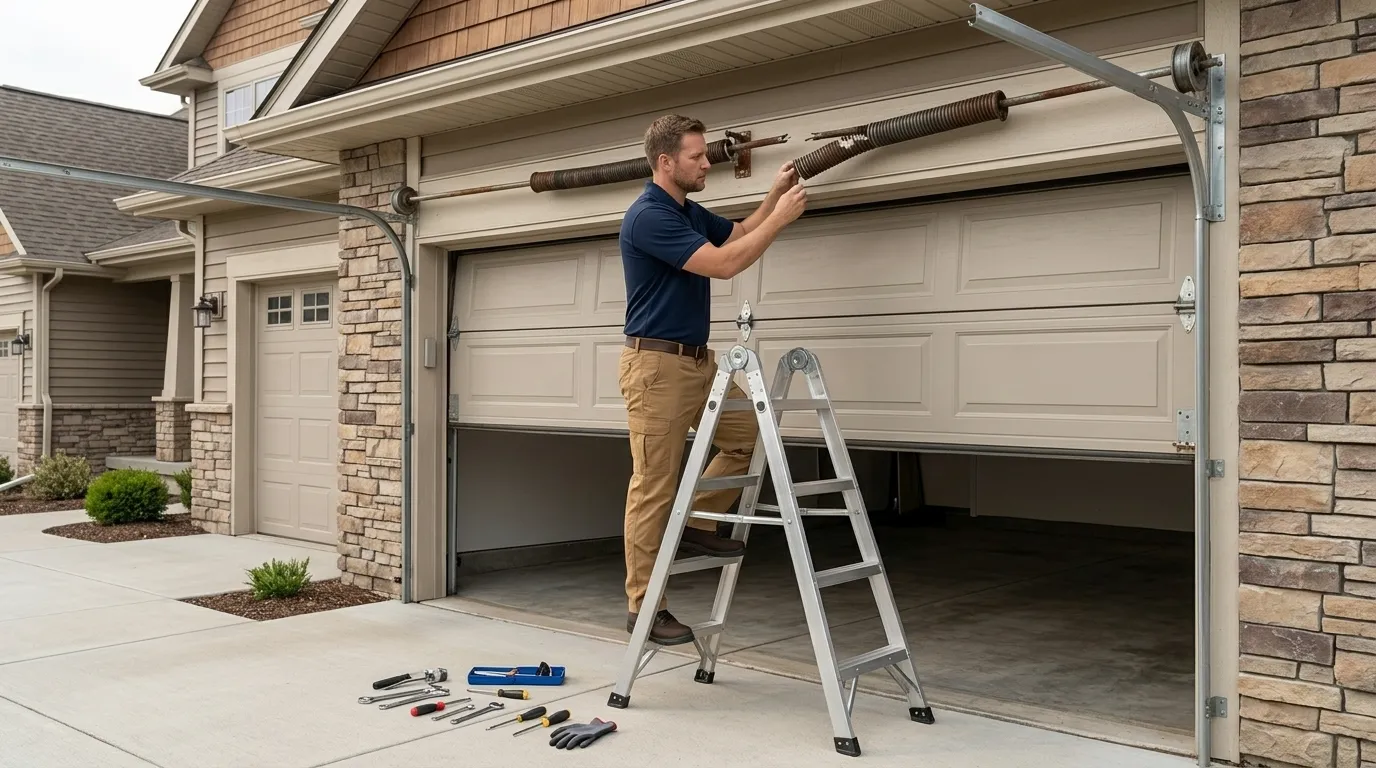 Repaired & tested - Manhattan Beach garage door service