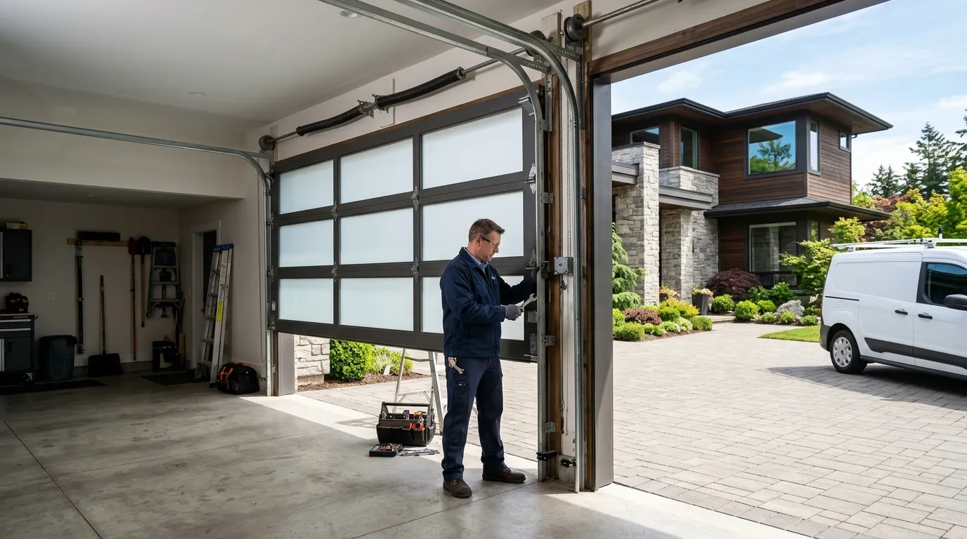 Repaired & tested - Manhattan Beach garage door service