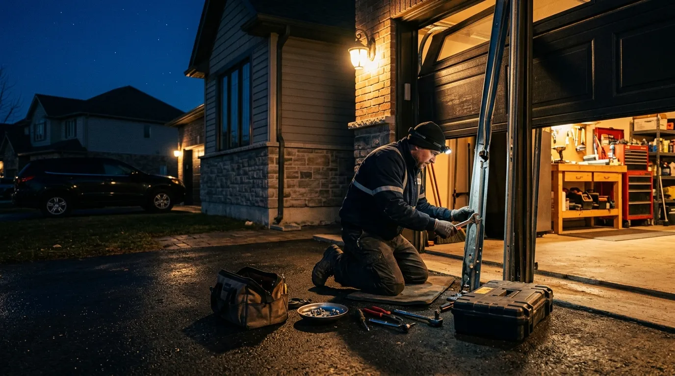Repaired & tested - Manhattan Beach garage door service