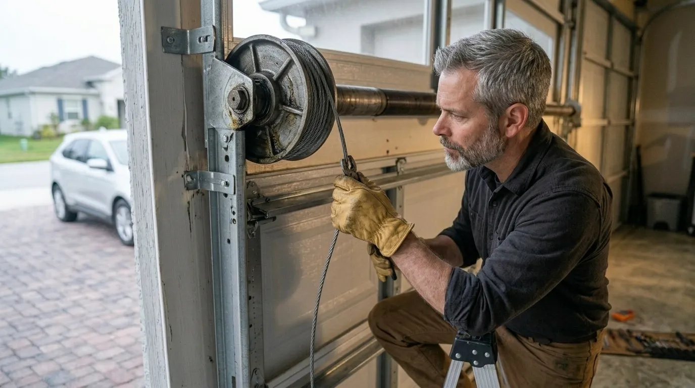 Repaired & tested - Manhattan Beach garage door service