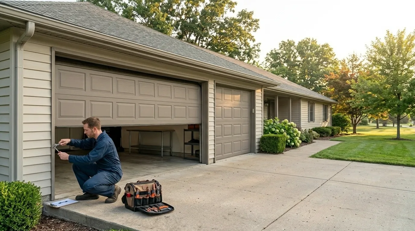 Carriage style garage door