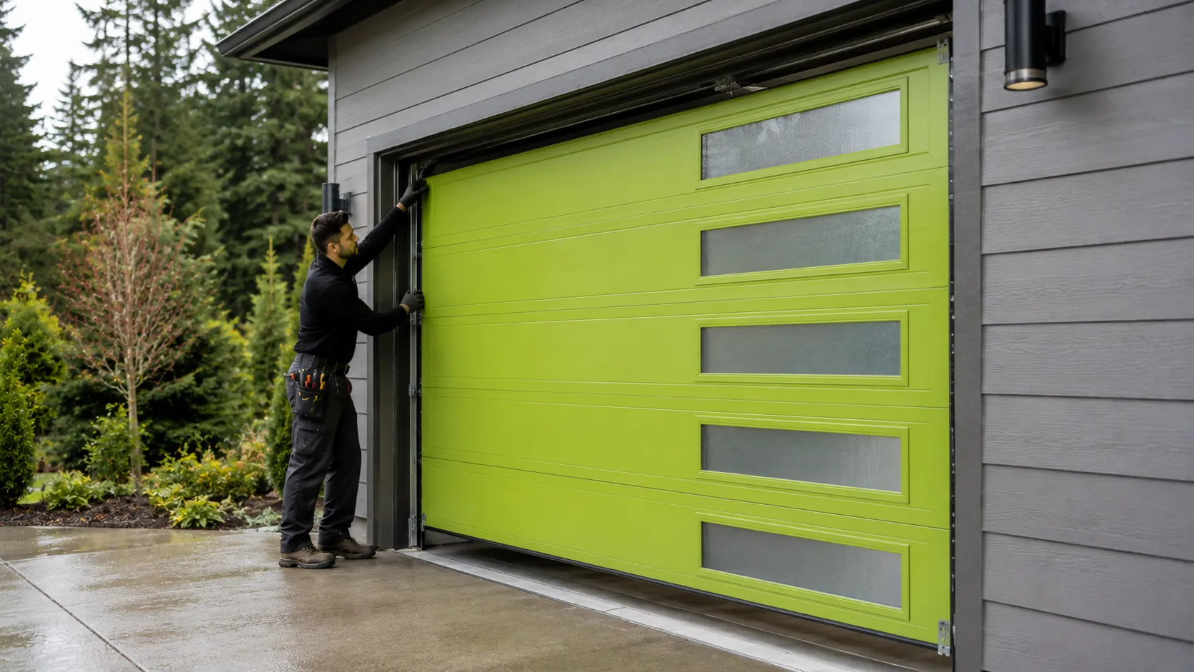 Residential garage doors